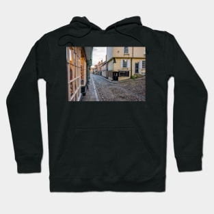 A view down Elm Hill, Norwich Hoodie